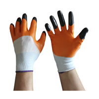 Нейлоновые перчатки с нитриловым обливом 